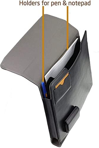 Broonel Fekete Bőr Tok tartó - Kompatibilis ASUS Zenbook 14 Flip OLED (UN5401) 14 Laptop