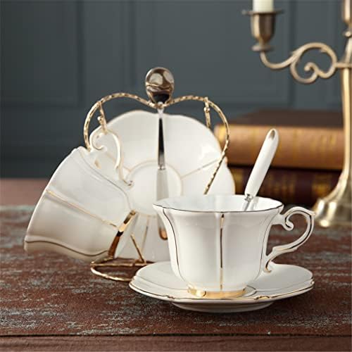 GRETD porcelán Kávés Készlet Európai Porcelán Teás Készlet Bögre Kávét, Evőeszközökkel Kupa Pár Csésze Csészealj Utazási
