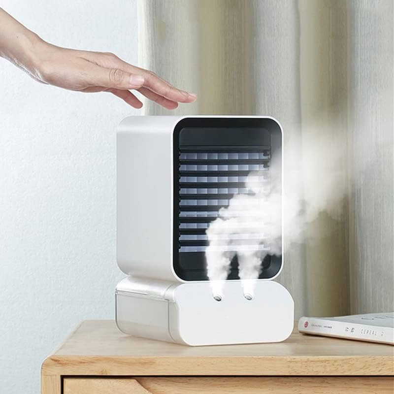 FEER Mini Levegő Hűtő Hordozható Kis Légkondicionáló Irodai asztali Mobil Multi-Funkcionális Hűtő Ventilátor, Párásító (Szín