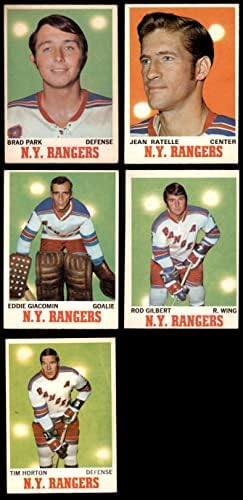 1970-71 O-Pisi-Csi New York Rangers Közelében Csapat Set New York Rangers - Hockey (Set) EX Rangers - Hoki
