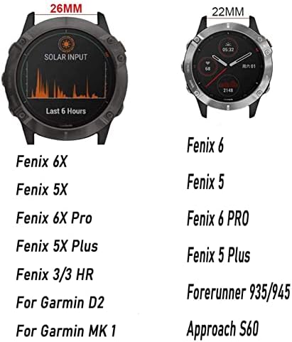 SKXMOD 20 26mm Sport Watchband a Garmin Fenix 6X 6 Pro 5X 5 + 3 HR-es elődje 935 945 Easy Fit gyorskioldó wirst Pántok