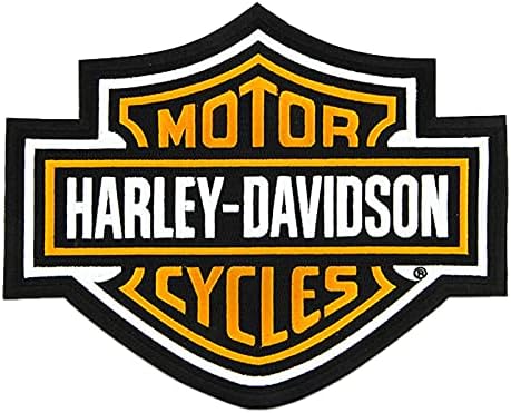 Harley-Davidson 9.25 hüvelyk Hímzett Orange Bar & Pajzs, Logó, Embléma Javítás