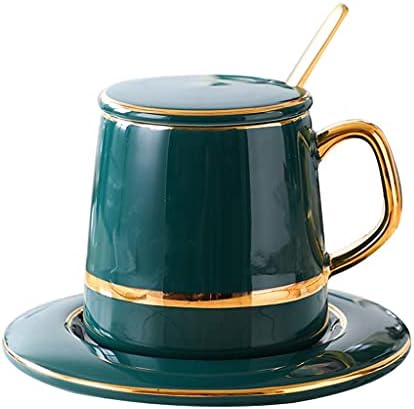 RAZZUM Tea Csésze Állítsa be a Kávét, mint egy Csészealj Teáskanál Egyszerűség Porcelán Csésze Fedő Kávé, Tea Csésze Csészealj