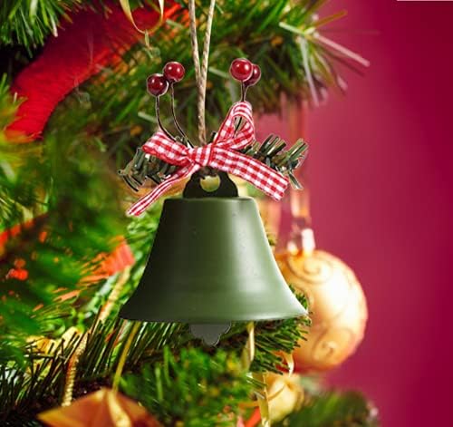 SCOLAND 1db 55MM Karácsonyi Dekoráció, Kézműves Harangok Díszek Többszínű Merry Christmas Tree Decor Harangok (Zöld)